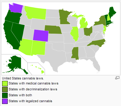 marijuana legalization map